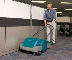 SWEEPERS PROS DEPEND ON QUALITY TENNANT SWEEPERS TO DELIVERY LONG-LASTING RESULTS S5 COMPACT SWEEPER Flexible design and battery operation are well suited for indoor and outdoor cleaning on hard and