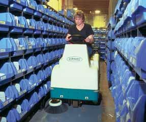 6100 SUB-COMPACT SWEEPER Light dirt and paper litter often found indoors, in malls, and on carpets. Compact design fits through most doors, onto elevators and in tight industrial environments.