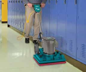 Isolators reduce vibrations to the operator s hands, making operator ergonomics a priority. BR-1600-NDC BURNISHER Burnishers to polish a wide range of hard floor types.