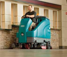 Tennant begins producing motorized floor cleaning equipment.