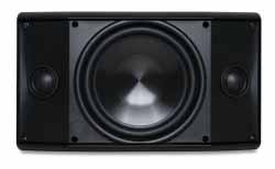 70V Distributed Indoor/ Outdoor Speaker AW8070VBLK One indoor/ outdoor 70 V speaker with one 8" polypropylene woofer, two 1-1/4" pivoting aluminum dome tweeters and 70 V tap switch selectable at 8,