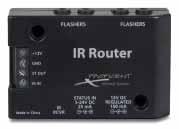 C1-IRMINIBLK Surface-mount mini IR receiver features Ambient Noise Suppression (ANS) and LEDs to indicate system status and IR activity. IR Terminal included for easy, no-cut connection.