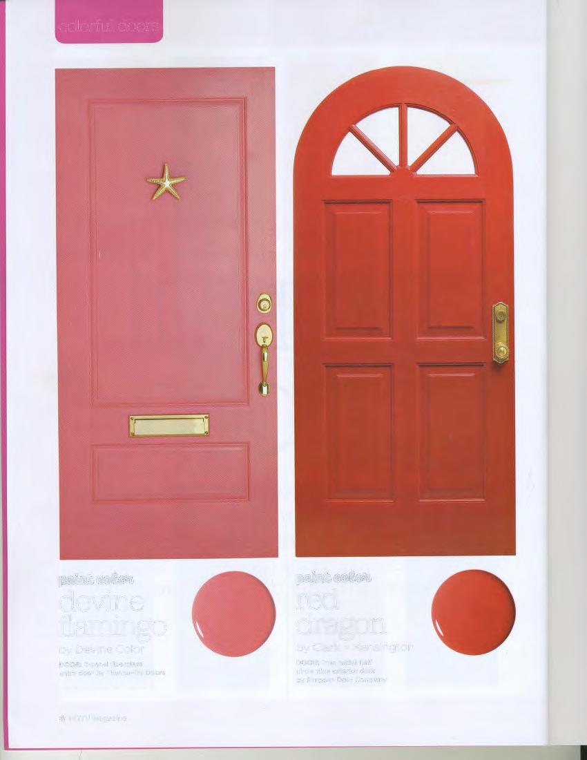 colorful doors devine flamingo by Devine Color DOOR: