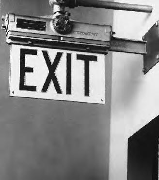 where illuminated exit signs are required To provide distinct, highly visible exit marking To indicate the direction of travel to exits Features: Two incandescent lamps (not included) wired in