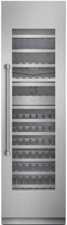 T24IW800SP 24-INCH FLUSH CUSTOM WINE PRESERVATION COLUMN FREEDOM COLLECTION FEATURES & BENEFITS - Freedom Hinge enables true flush design - Full-height door true cabinet integration without exposed