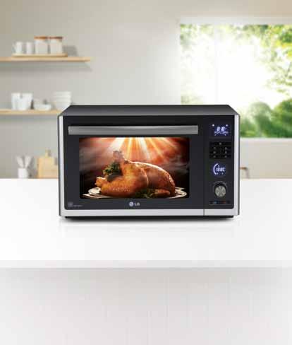 Lightwave microwaves have a charcoal filament which allows the cooker to heat up quickly and produces a dry intense heat which is ideal for producing moist,