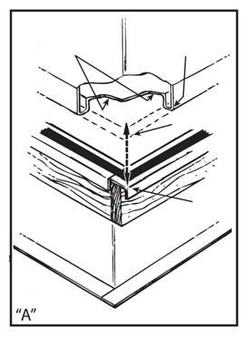 Base of unit rest on top of curb rails Drip lip on perimeter of unit Spreader Bars IMPORTANT: To prevent damage to the sides and top of the unit when hoisting, retain the top shipping skid on the
