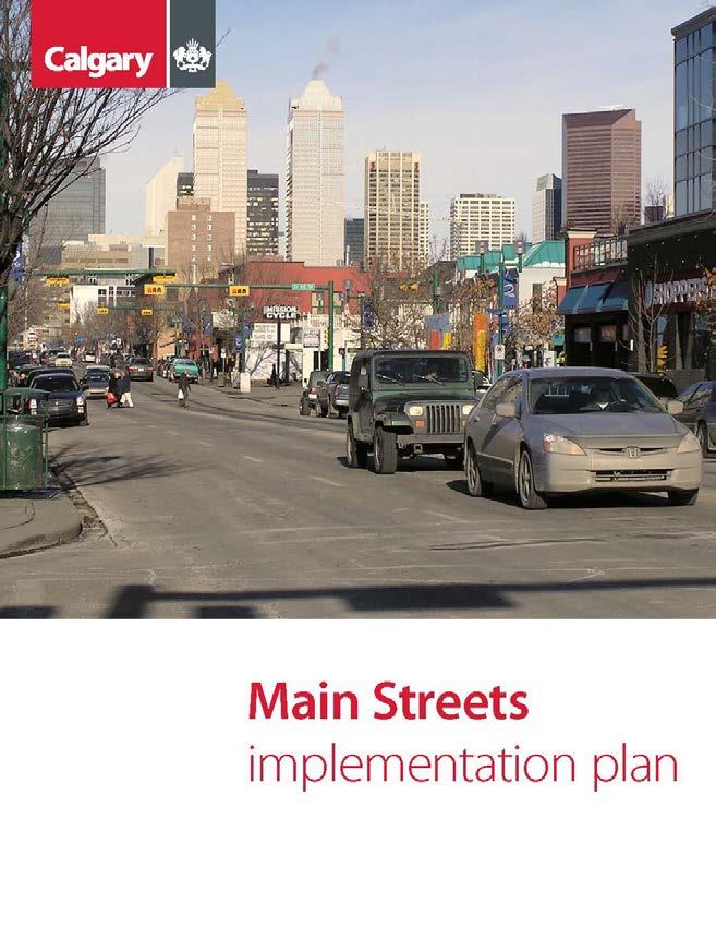 Main Streets Implementation Plan Approved by Council April 11, 2017