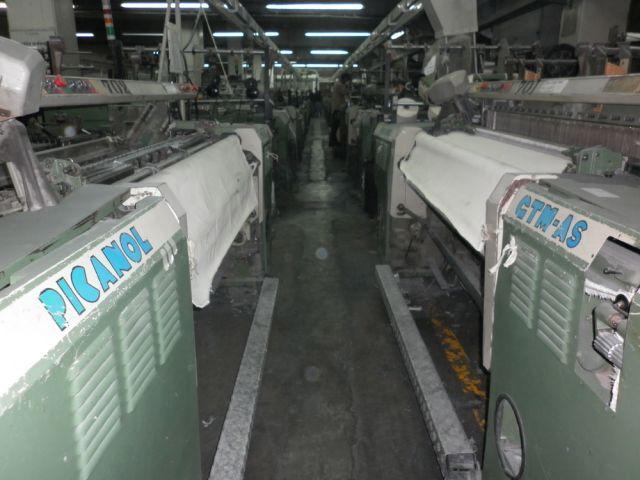 We are offering subject to prior sale: PICANOL RAPIER LOOMS Item 004666 22 Picanol GTM -AS looms, 1992/93, 190 cm, 4 colours, with Stäubli electronic dobby type 2612, microprocessor controlled, each