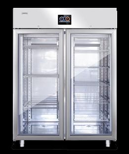 wire shelves Door: Glass door anodized aluminum Instrument: Alphanumeric LCD Internal Light: Led Version S (Salami): 6 pairs of slideways with 18 rods and 72 hooks Version CF (Meat and cheese): 10