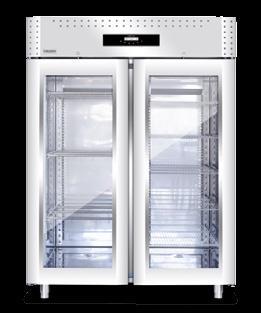 touch screen display Door: Glass door stainless AISI 304 Instrument: 7 high resolution touch screen display Internal Light: Led Internal Light: Led Version S (Salami): 3 pairs of slideways with 9
