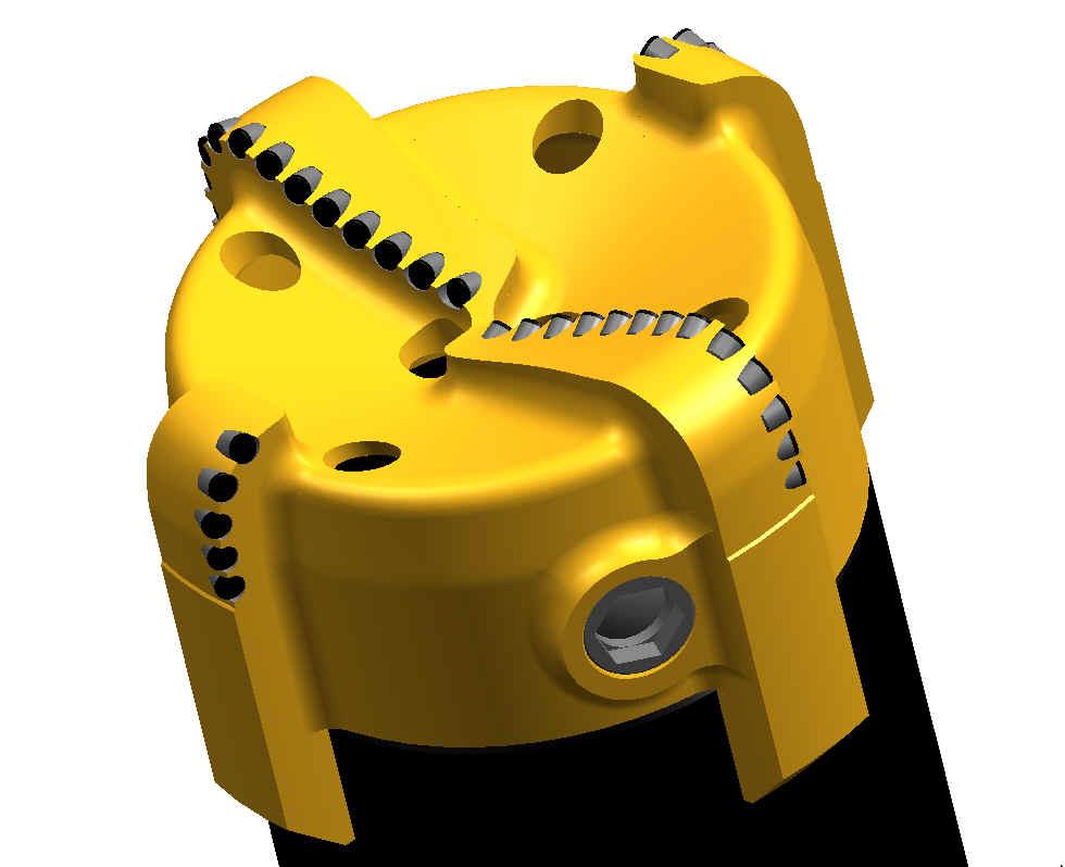 EZCase Bit PDC cutting structure Engineered internal profile for efficient drill-out Nozzle
