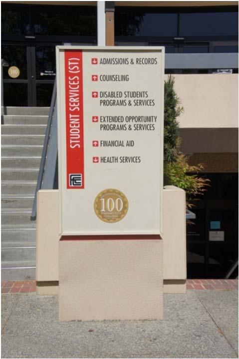 The Sign and Wayfinding system in a College environment must support the full spectrum of user situations.