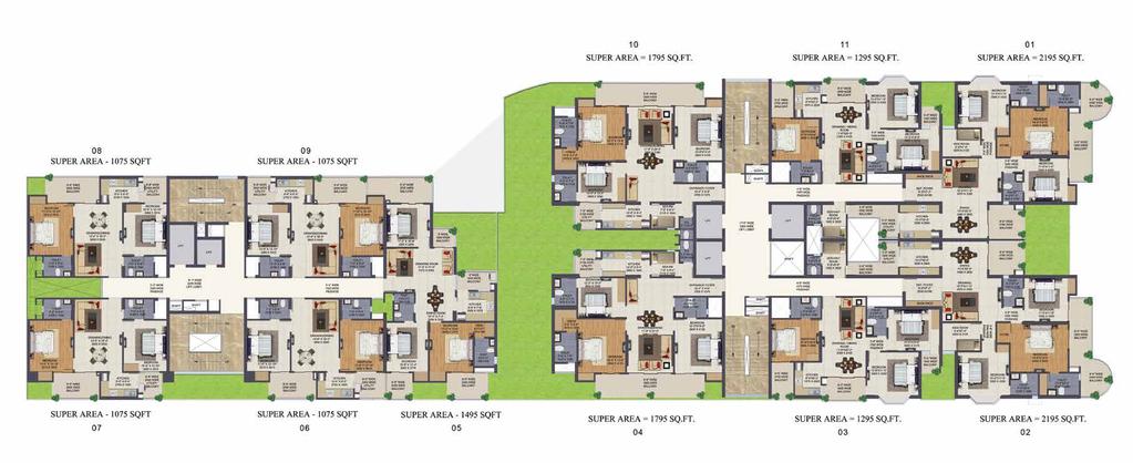 CLUSTER PLAN - KLOCK TOWER All specifications, designs, layout, images, conditions are only indicative and can be