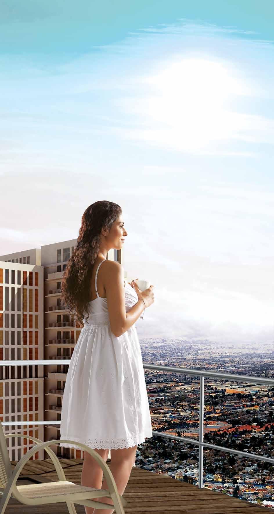 YOUR PRIVATE SPACE IN THE SKY PREMIUM LIVING Rediscover yourself in the vastness of every individual unit, complete with large open spaces. Add to it a premium clubhouse with exclusive services.