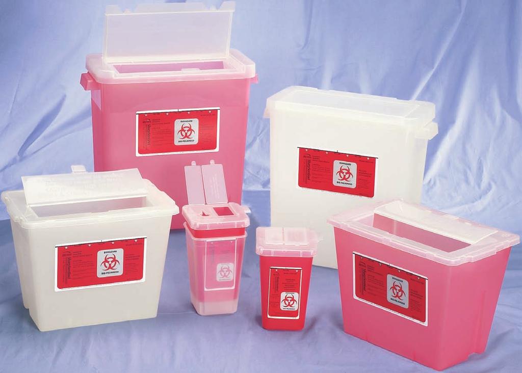 303 020 102 020 Translucent lids and bases allow easy visibility of fill level. 102 030 400 000 100 030 BEMIS PHLEBOTOMY AND MULTI-USE CONTAINERS are designed for areas with restricted access.