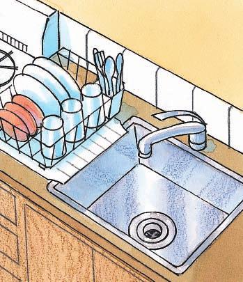 Put Food Away at Night Wash the dishes. Wipe down the stovetop, counters, and tables. Sweep up or vacuum away food on the floor.