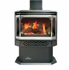 Stoves GDS26 Castlemore 25,000 BTU s PHAZERAMIC burner, PHAZER log set and glowing ember bed create the most realistic flames and log set in the industry 23 5/8" w x 35 1/2" h Stoves GDS60 35,000 BTU