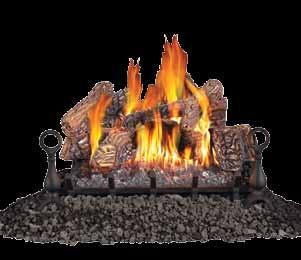 Gas Logs Napoleon s FIBERGLOW gas log sets create the ambiance your home deserves with our exclusive PHAZER and PHAZERAMIC log sets burner that are so realistic they look like a natural wood burning