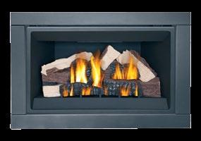 charcoal ember bed are so realistic they look like a real wood fire 43" w x 27 1/2"