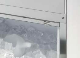 hygienic, crystal clear ice free from impurities legs supplied as standard for