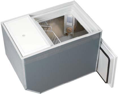 These versatile boxes can be built-in under a countertop, settee, helm station or in a lazarette. Temperatures can be adjusted from refrigerator to freezer temperatures.