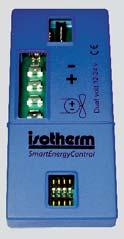 Isotherm Smart Energy Control (ISEC): a simple-to-install kit The ISEC kit consists of three parts: control module, temperature sensor, and potentiometer.