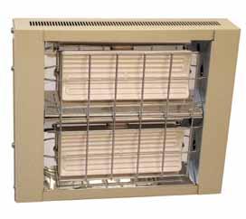 CH Ceramic Heaters Providing virtually instant comfort heat in a variety of commercial buildings. Especially suited to irregularly used buildings where conventional space heating is impractical.