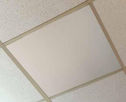 RP Radiant Ceiling Panels Providing a sophisticated noise and draught free means of heating commercial premises Low running costs Extra safety as personnel have no access to heaters Ceiling mounting