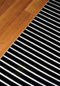LH Heating for laminate and engineered wood floors Providing an economic method of heating a room and providing a luxurious warm floor Easily and quickly installed under laminate and engineered wood