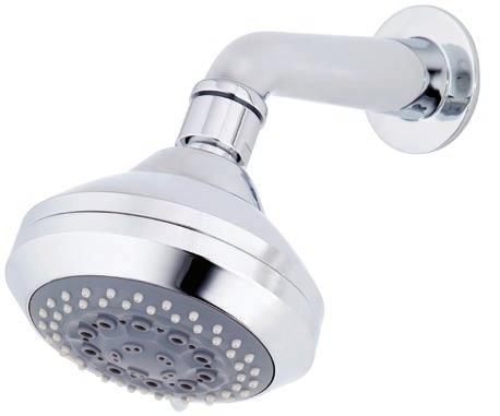 coiling Sigma Hi Rise Shower 18-8307 Chrome Height adjustable arm &