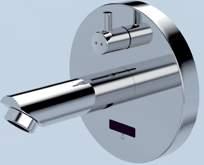 Wall mounted tapware, concealed / exposed electronic TZ-GW20SBK Galvin Ultra GW20 Wall Mounted Tap, with Infrared Sensor, Premixed
