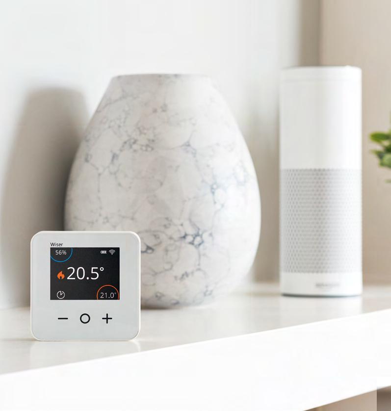 Alexa, increase the living room temperature by 2 degrees It really is that simple to control the Wiser system.