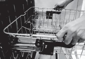 Top Control Dishwasher Adjusting the upper rack The height of the upper rack can be adjusted to