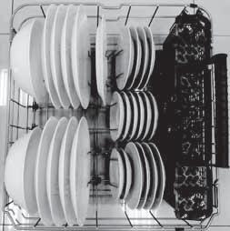 Top Control Dishwasher Loading the bottom rack The bottom rack is designed to accommodate plates, bowls, saucers,
