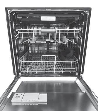 NS-DWH2BS8/NS-DWH2SS8/NS-DWR2BS8/ NS-DWR2WH8/NS-DWR2SS8 Maintaining your dishwasher Cleaning the stainless steel panel Clean the stainless steel door and handle regularly with a soft cloth and