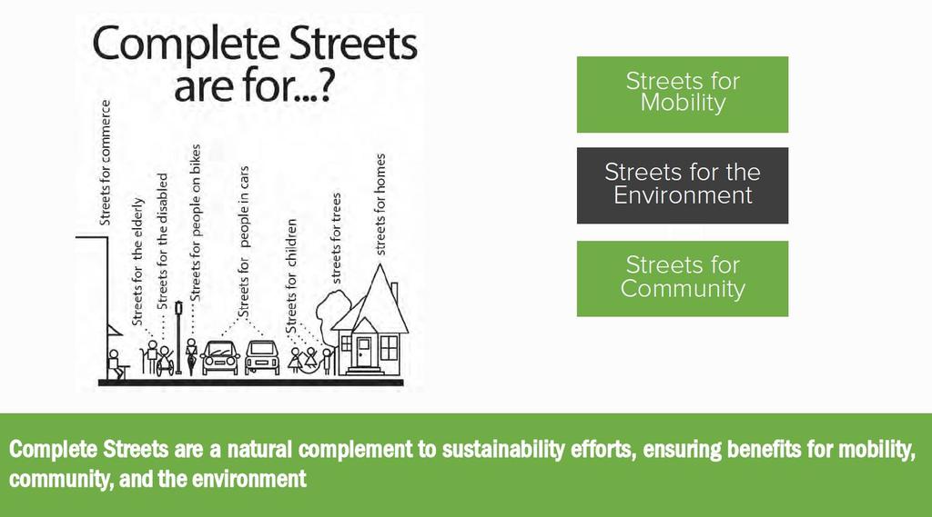 40 Integrative Design: Complete Streets Source: Complete Streets are Green Streets http://anr.vermont.