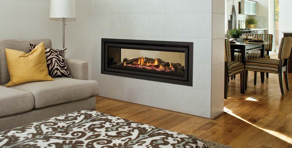 GF1500LST (view B) shown with door frame and fascia in black. Why Choose A Direct Vent Fireplace?