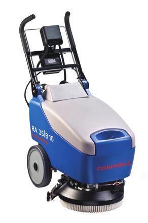 FLOOR SCRUBBERS RA35 B10 The low cost scrubber dryer ideal for use in small areas and heavily congested spaces.