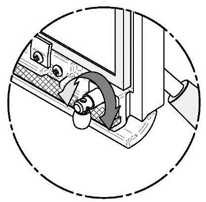 To adjust: 1. Remove the split pin (A) by pulling and turning it using pliers. 2. Turn the handle counter clock wise one turn to increase pressure.