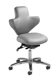 Surgeon Console 1864 Drafting Stool The patented unique self-adjusting back and armrest support offers a level of