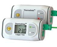 The ThermaData logger software allows the user to programme the logging sample/interval rate (1 to 255 minutes), the real-time clock, C/ F, delayed start (maximum 23 hours, 59 minutes) and a