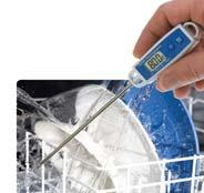 IP66/IP67 protection. The waterproof thermometers incorporate a robust, stainless steel, penetration probe that measures Ø5 x 125mm or 300 mm with a reduced tip (Ø3.5 x 20mm) for fast response.