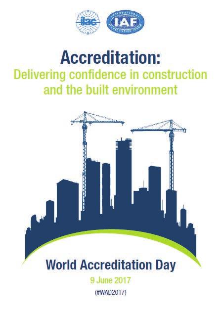 3 World Accreditation Day June 9, 2017 Accreditation: