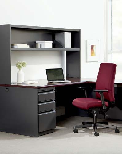Locking desk, credenza, and return drawers, lateral files, mobile pedestals, storage cabinets, towers and wardrobes; keyed alike lock option available.