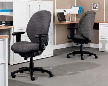 work/task Unanimous $330 $178/chair SEATING Comfort everyone can agree on Pneumatic, Back Height, Swivel, Tilt, Tilt Tension, Seat Glide Mechanism, Asynchronous Control (available on models H7608 and