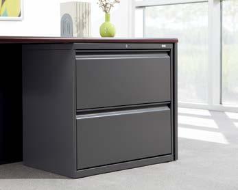 lateral files and storage cabinets BRigade $763 $273 Built to last, priced to please STORAGE Lateral files available in 3 widths and in 2-, 3-, 4-, and 5-drawer configurations.