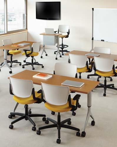 EDUCATION/learNING MOTIVATE $6,092 Bringing more to the classroom $4,597 (Above): $10,615 List Price. Adjustable Height Tables shown in Harvest laminate with Platinum Metallic bases.