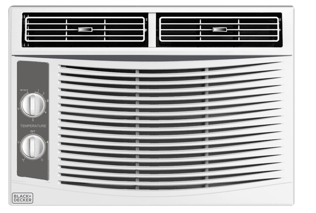 5,000 BTU MECHANICAL WINDOW AIR CONDITIONER INSTRUCTION MANUAL CATALOG NUMBER BWAC05MWT Thank you for choosing BLACK+DECKER! PLEASE READ BEFORE RETURNING THIS PRODUCT FOR ANY REASON.