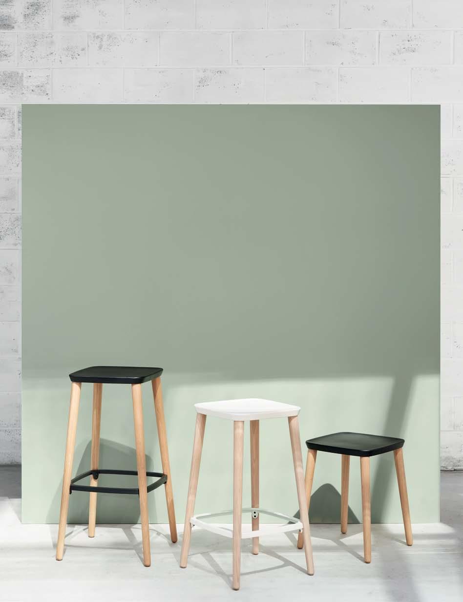 jack flanagan callum campbell grain grain in oak/black and ash/white 38 Honest, understated and versatile, the Grain stool is available in three heights and a variety of finishes.
